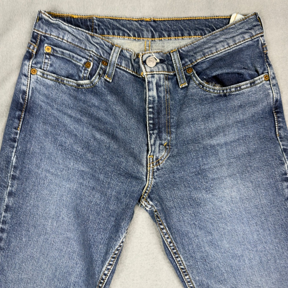 Levis 511 Slim Fit Jeans Mens 32x30 Medium Wash Blue Denim - Picture 4 of 8